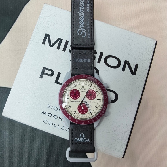 Swatch X Omega Bioceramic Moonswatch Mission To The Pluto Watch